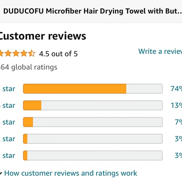 Wrap for Women, 2 Pack 10 X 26 inch Quick Dry Hair Turban for Drying Wet Thick - Picture 8 of 8